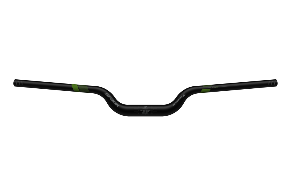 Spank Spike 35 Vibrocore Bar Rise:60mm Black/Green