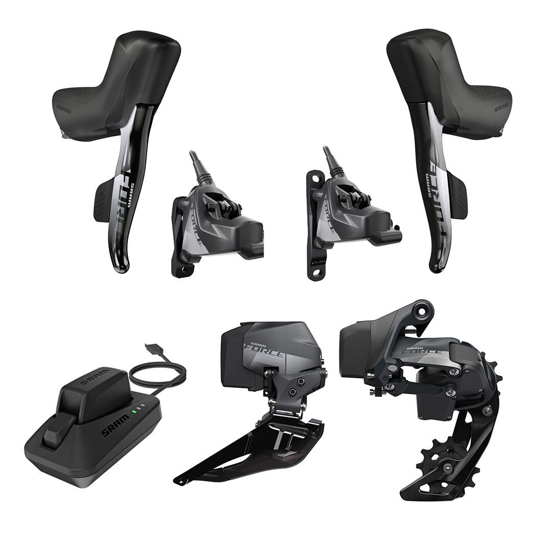 Sram Force eTap AXS 2X Groupset HRD Flat Mount CL Upgrade Kit