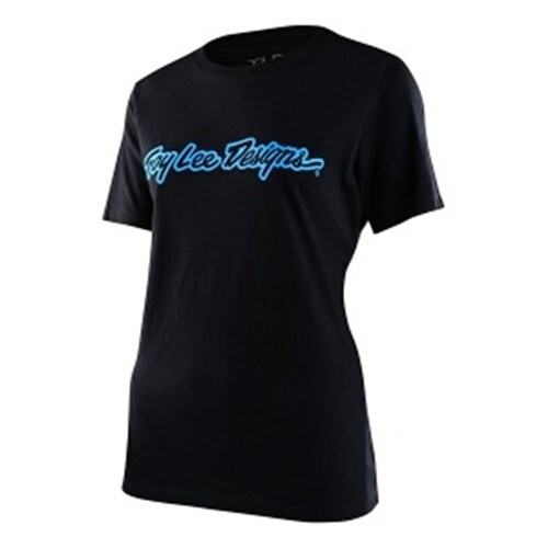 Troy Lee Designs 2023 Signature Womens T-Shirt - Black
