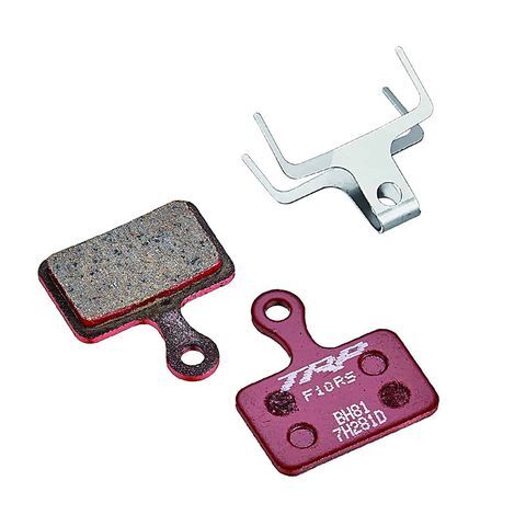 TRP F10RS Resin Disc Pad for Flat Mount 2 Piston Disc Brake, Red