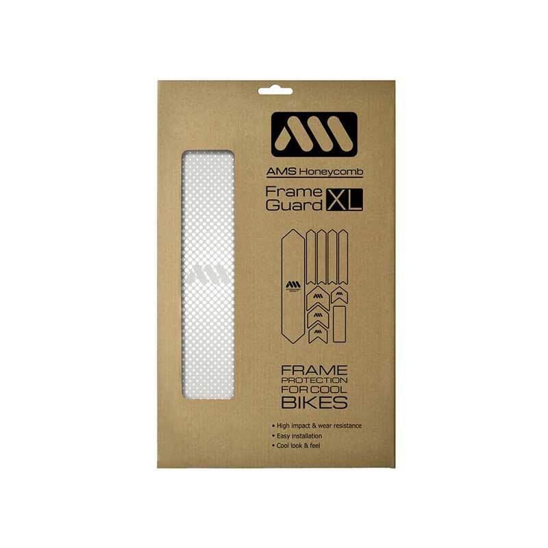 All Mountain Style Honeycomb Frame Guard XL - White Drops