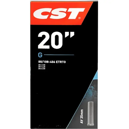 CST 20" Inner Bicycle Tube (20x3.50-4.00) Schrader Valve