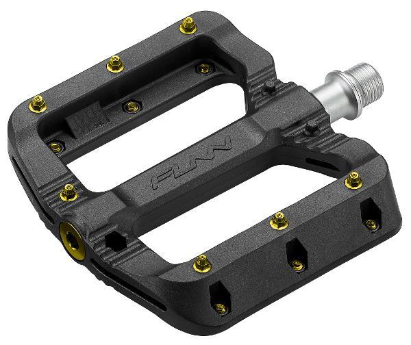FUNN Black Magic V1 pedals with gold pins