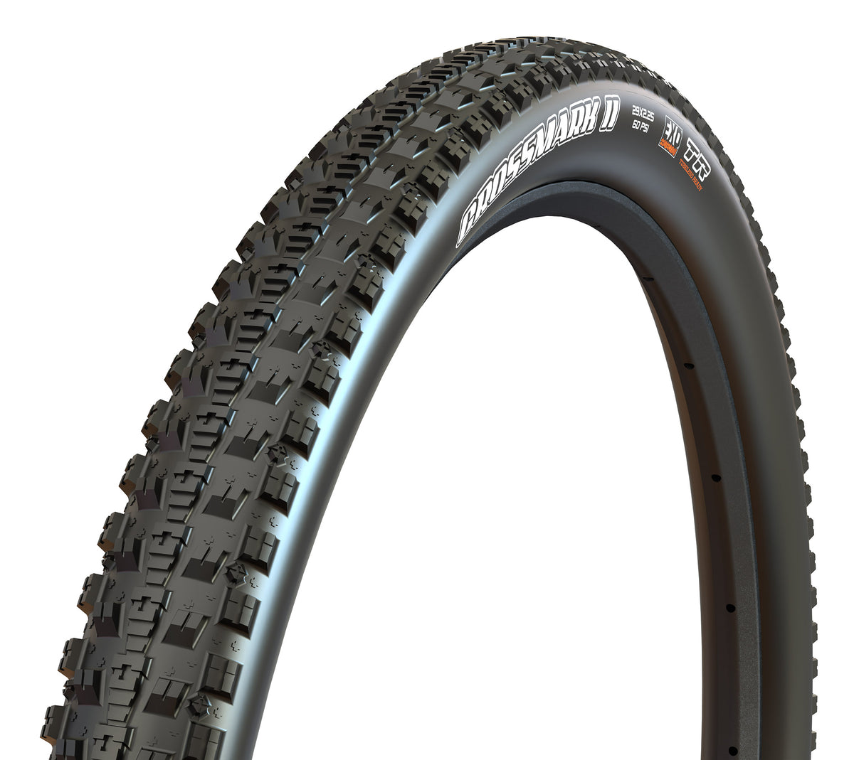 Maxxis Crossmark II tyre – three-quarter view