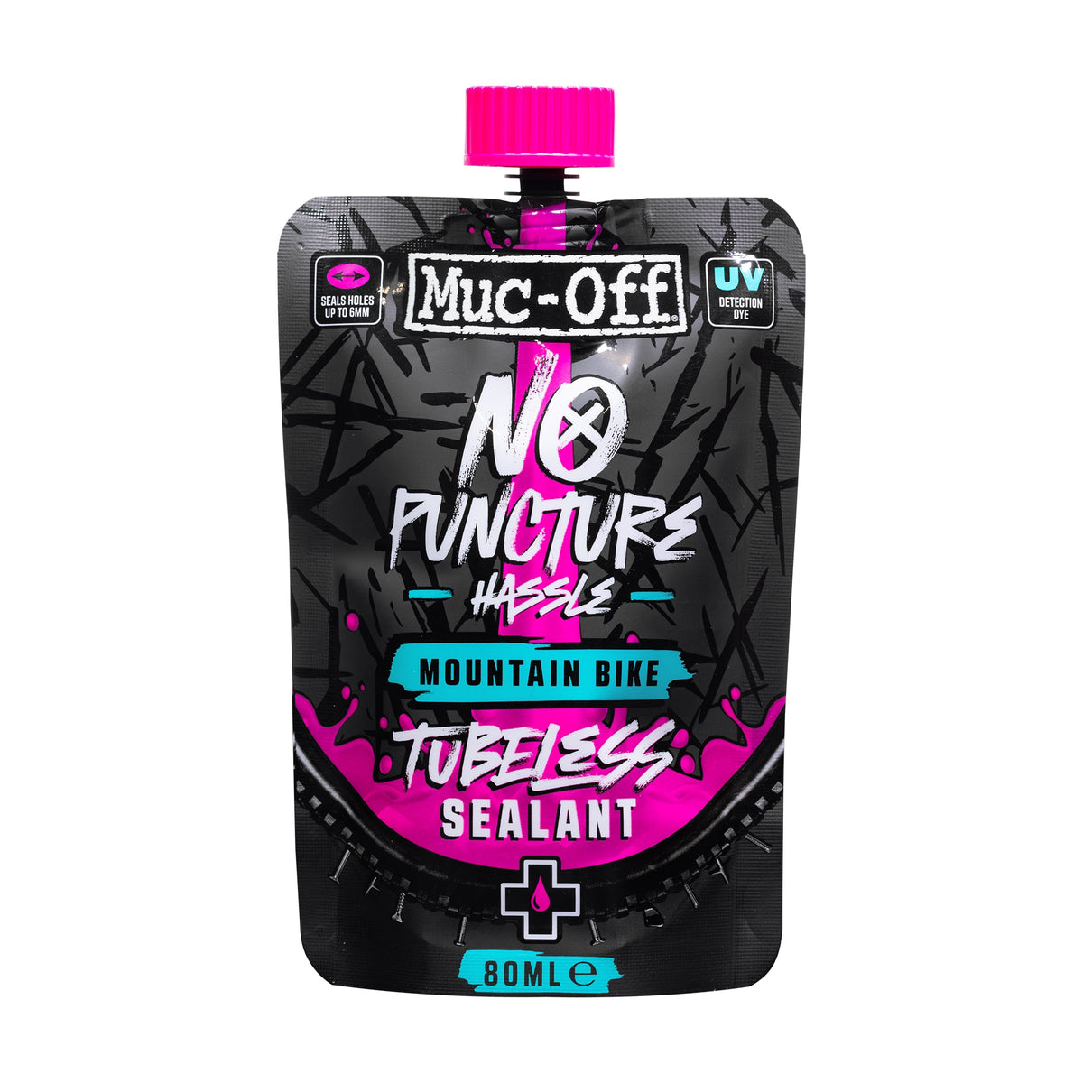 Muc-Off No Puncture Hassle Mountain Bike Tubeless Sealant – 80ml pouch