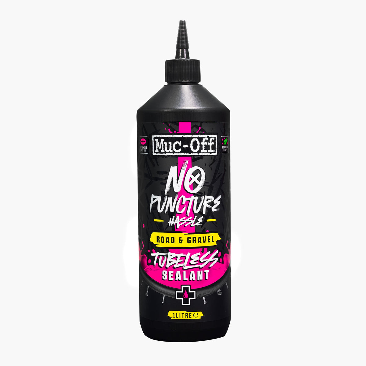 Muc-Off No Puncture Hassle Road & Gravel Tubeless Sealant – 1L bottle