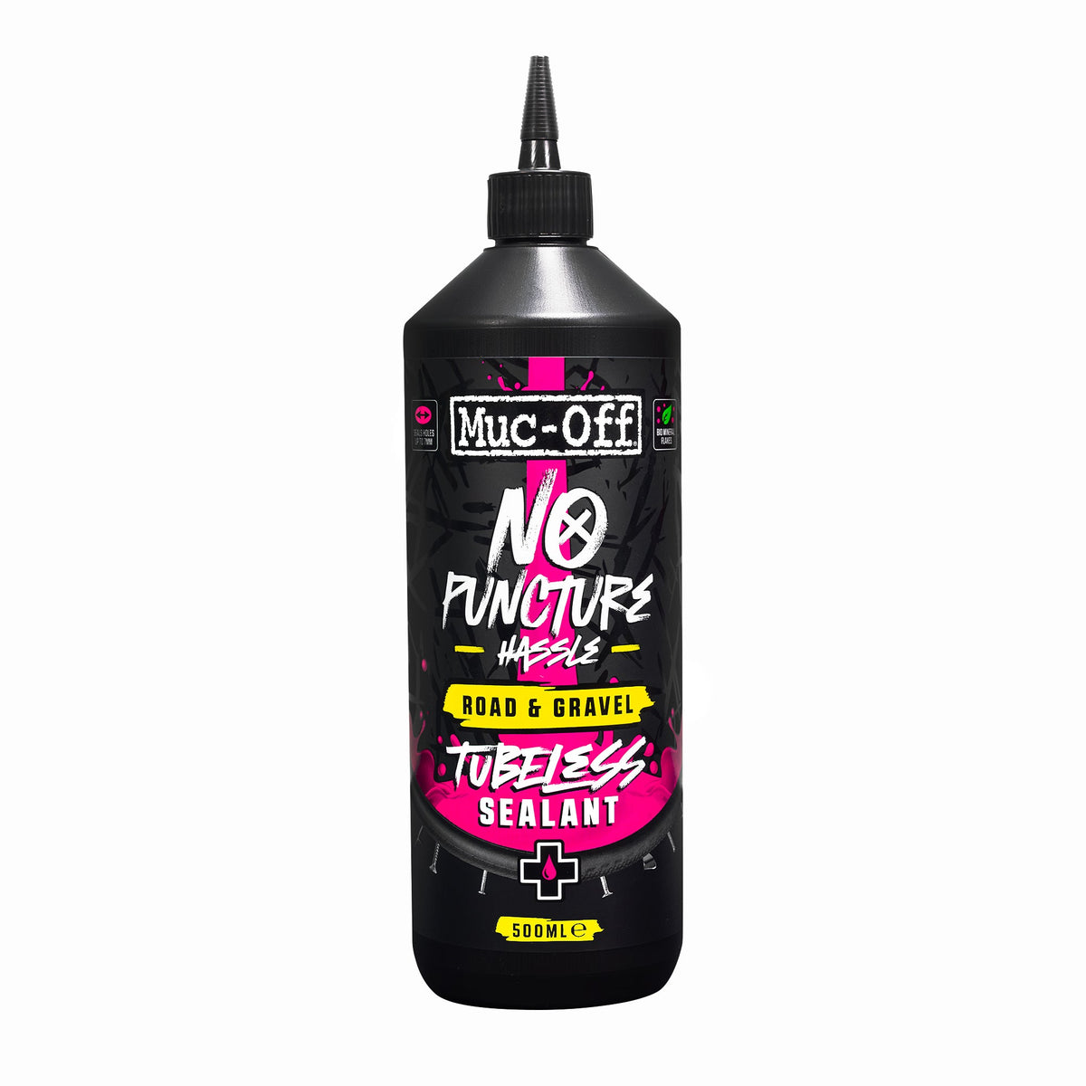 Muc-Off No Puncture Hassle Road & Gravel Tubeless Sealant – 500ml bottle