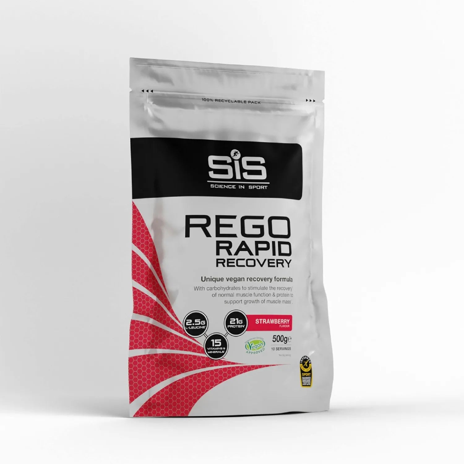SIS REGO Rapid Recovery Strawberry 500g