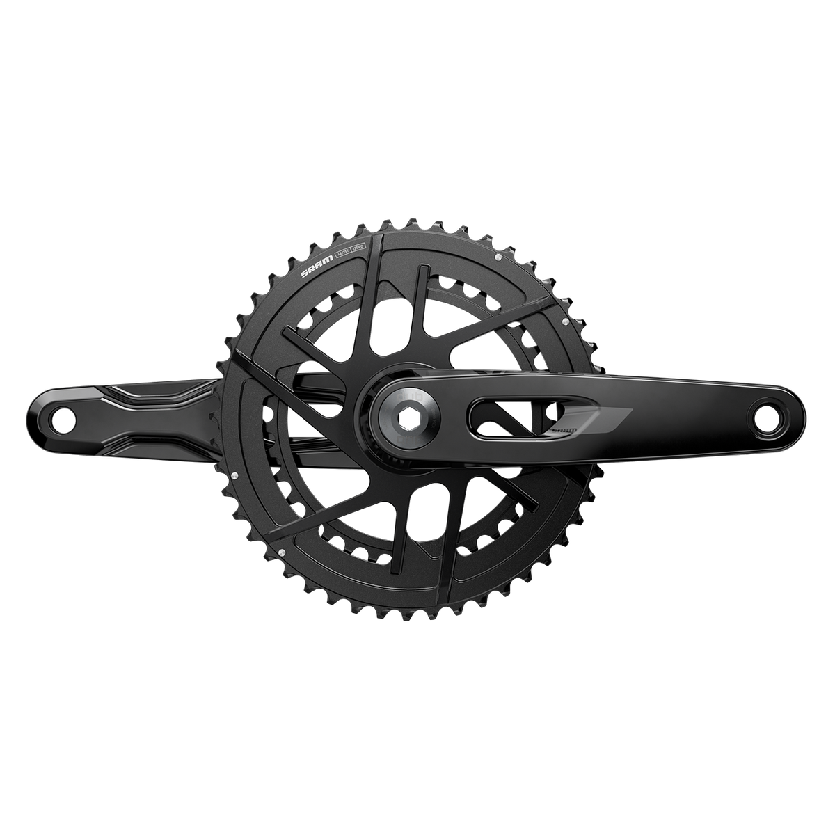 SRAM Rival E1 DUB 48/35T direct-mount crankset, black, 160 mm