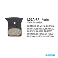 Shimano BP-L05A-RF Resin Pads & Spring w/FIN (Single Pair) - Bulk Workshop Form - No Bag