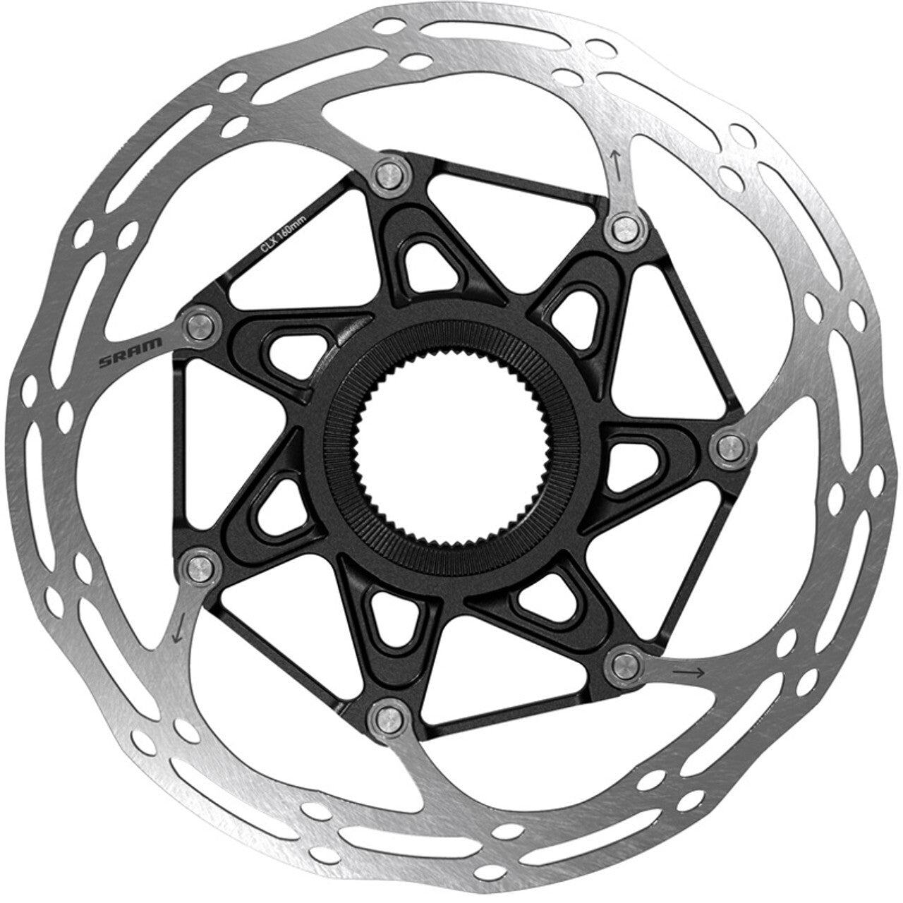 SRAM Centerline Centrelock Brake Rotor Black Rounded [Size: 180mm] [Mount Type: Centrelock]