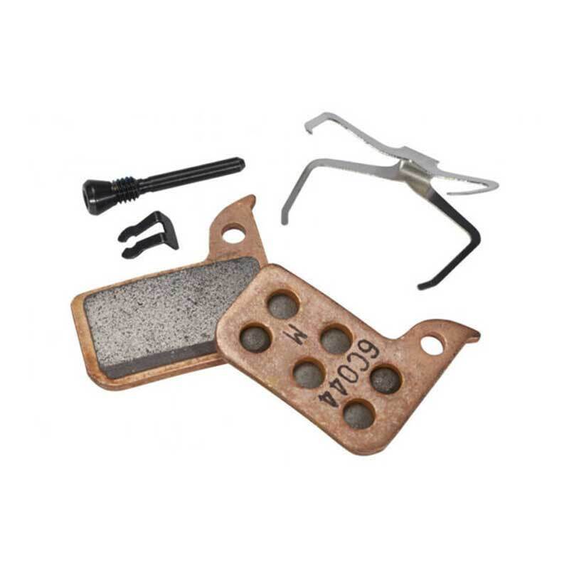 SRAM Small Asymmetric Disc Brake Pads Metal Sintered Copper w Steel Backing Plate