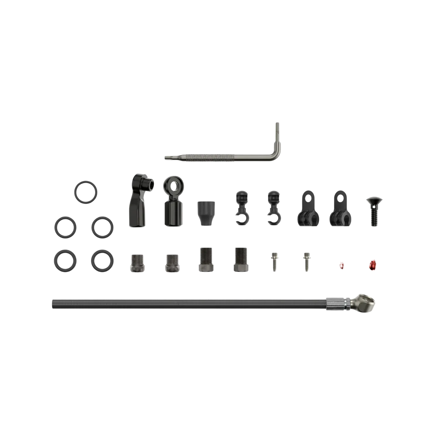 SRAM Disc Brake Hydraulic Hose Kit w Beveled Banjo 2000mm - Flat Mount