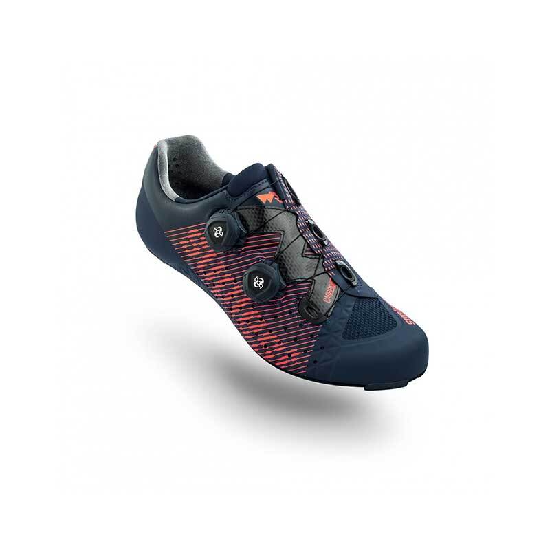 Suplest 2018 Edge 3 Pro Carbon Road Shoe - 01.048 [Colour: Navy/Coral] [Size: 44]