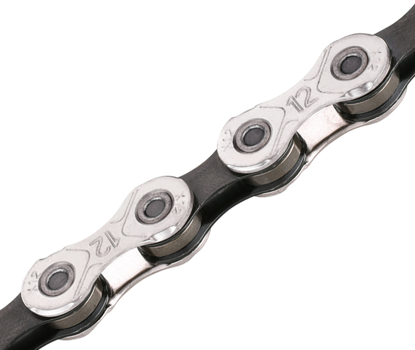 KMC X12 12 Speed Chain 126L - 1/2"x11/128" - X-Bridge [Colour: Silver/Black]