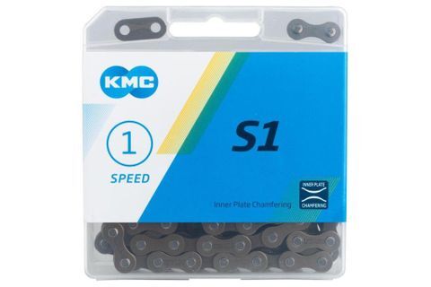 KMC S1 Single Speed Chain Brown [Size: 1/2x1/8x112L]	
