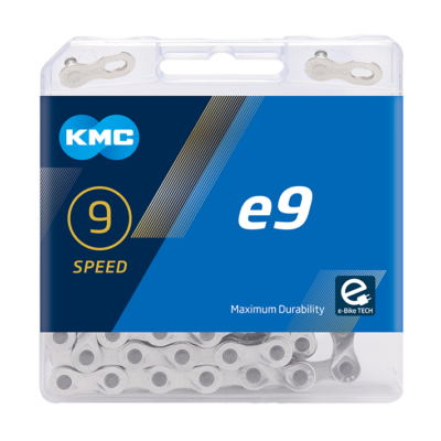 KMC E9 - 136 Link Extra Long 9 Speed E-Bike Chain - Silver