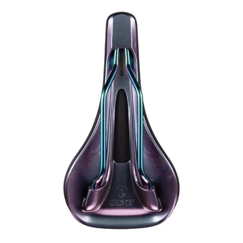 SDG Bel Air V3 Lux MTB Saddle - Alloy Rail Performance - Black/Oil Slick