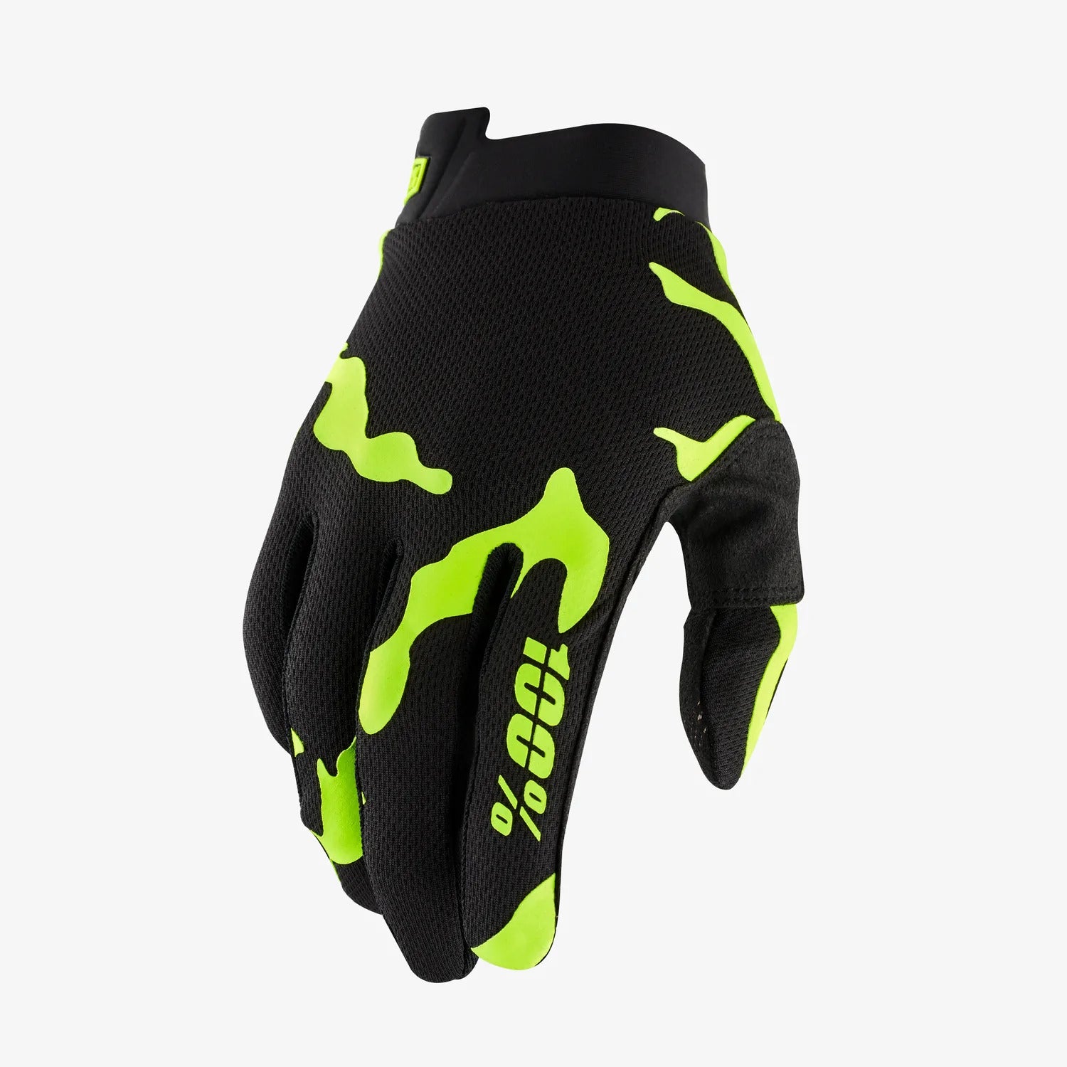 100% iTrack Gloves Salamander [Size: Medium] [Colour: Yellow/Black]