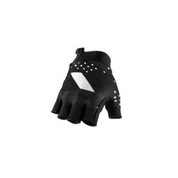 100% Exceeda Gloves - Gel Short Finger Black [Size: Medium]