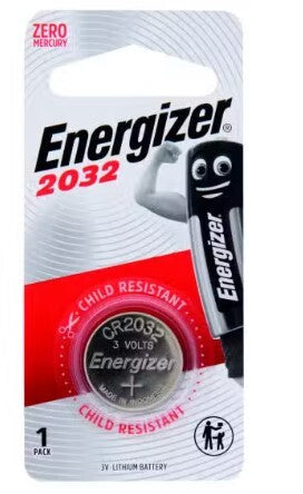 Energizer CR2032 Lithium 3V Coin Battery (Single)