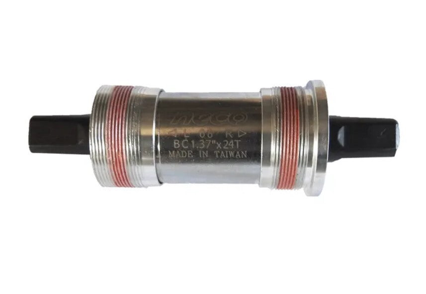 Neco Bottom Bracket Cartridge For 73mm Shell, Alloy Cups, 118mm Axle, Sealed Bearing, Waterproof Seal, Threaded