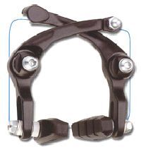 Artek Rear U Brake - Alloy - 55mm Pad - Black