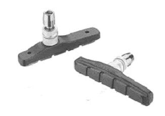 Baradine V Brake Shoes Pads 72mm Black Pair
