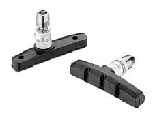 Baradine Bicycle V-Brake Shoes - Black 60mm (Sold In Pairs)