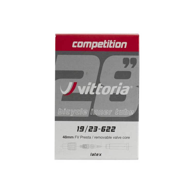 Vittoria Competition Latex Tube 700 x 19/23 French Valve 48mm w Removable Valve Core