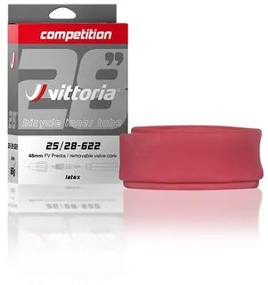 Vittoria Competition Latex Tube 30/38 French Valve 48mm w Removable Valve Core