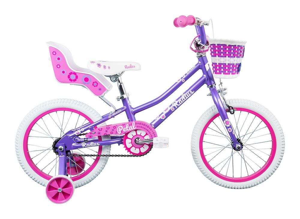 Radius #Petal AL 16" Girls Bike - Gloss Lavender/Pink/White