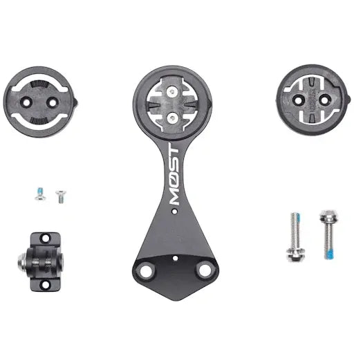 Pinarello Most iTalon Ultra v2 Computer Mount Alloy Black For Garmin 1050 & Wahoo ACE