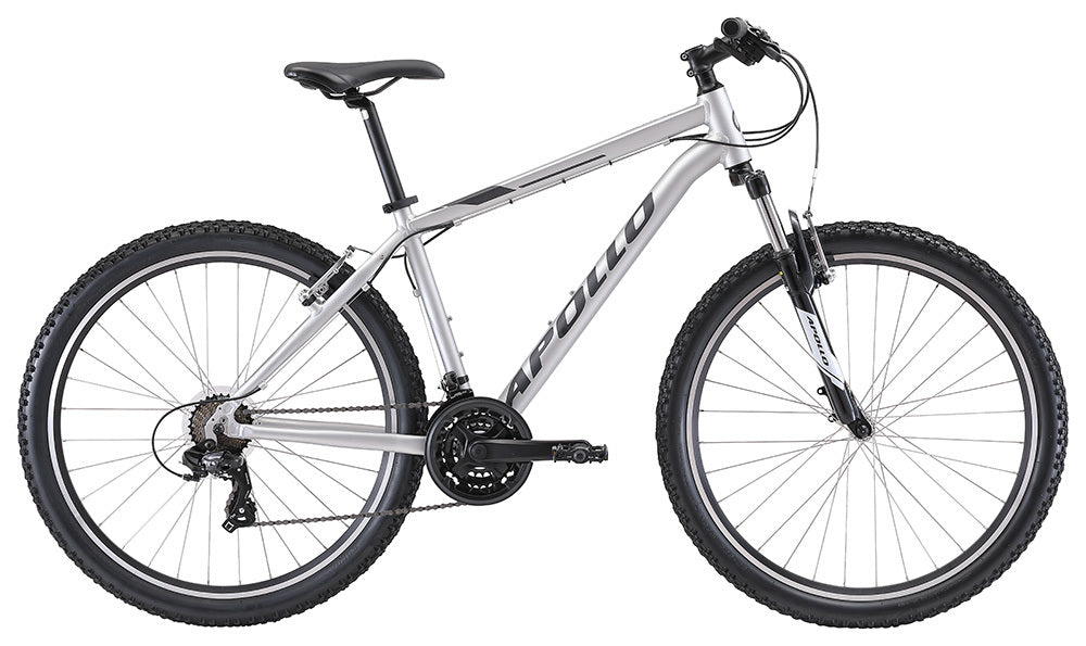Apollo Aspire 10 Hardtail MTB [Size: M] [Colour: Matte Silver/Charcoal]