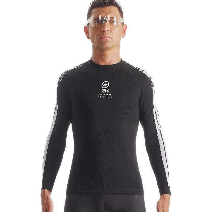 Assos Skinfoil LS Early Winter Base Layer [Colour: Black] [Size: L/XL]