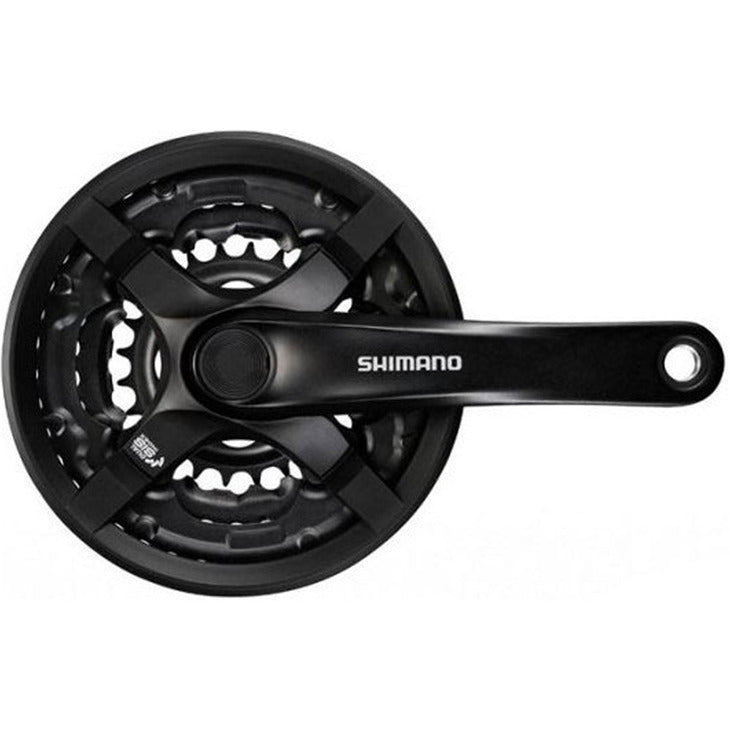 Shimano Bielas Crank Set FC-TY501 [Size: 42x34x24T] [Speed: 6/7/8] [Crank Length: 170mm]
