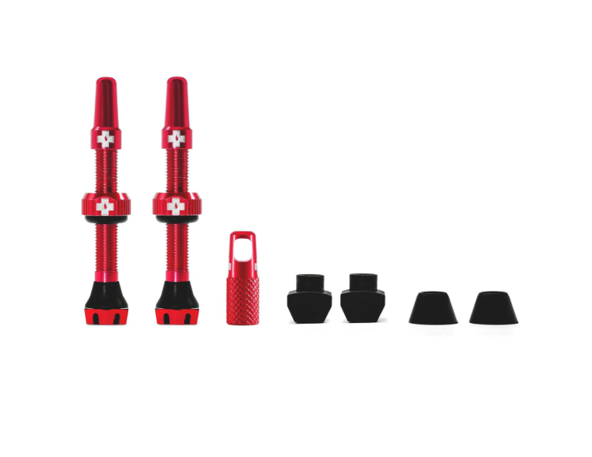 Muc-Off V2 Tubeless Valve Kit [Colour: Red] [Size: 44mm]
