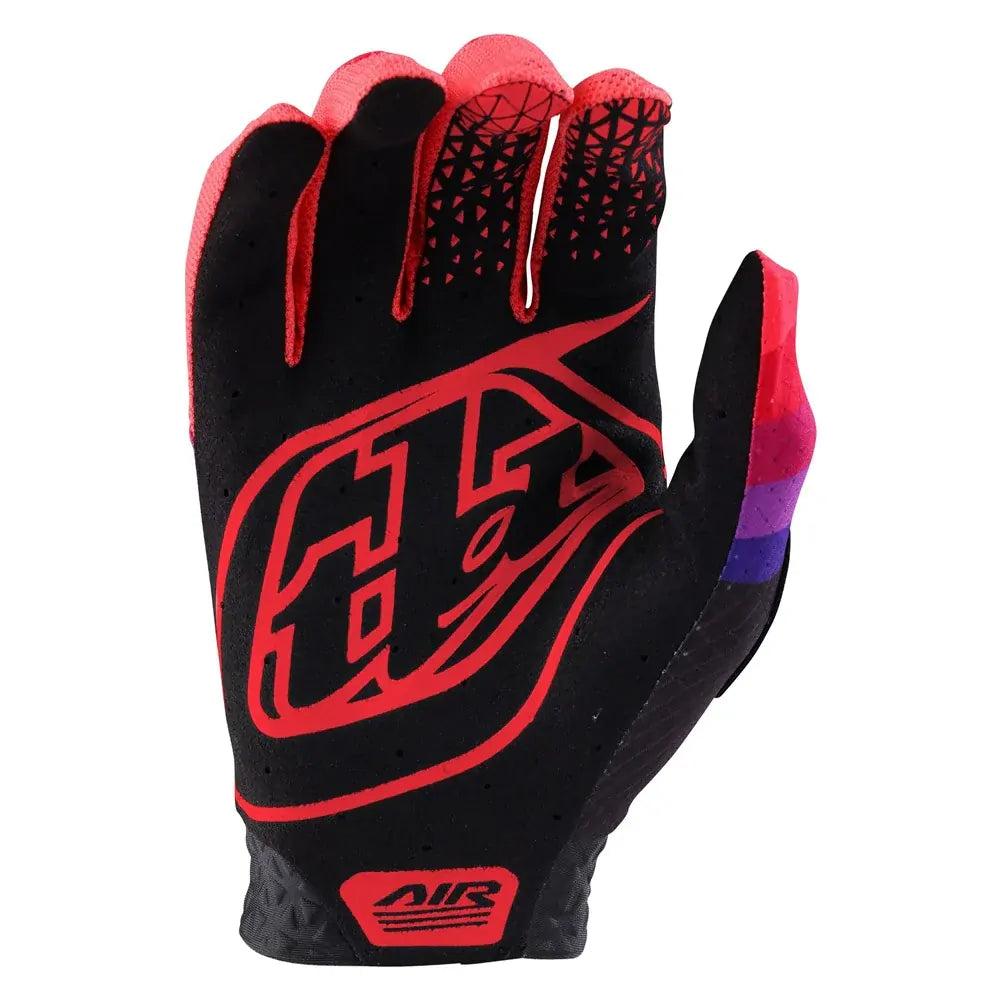 TLD Troy Lee Designs Air Gloves LE A1 Reverb Black/Glo Red [Size: S]
