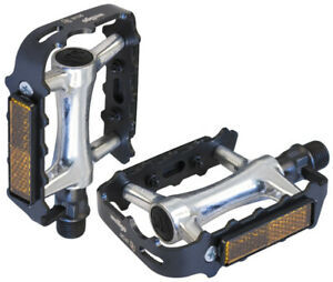 Wellgo Pedals 9/16 MTB, Alloy [Colour: Silver/Black]