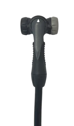 Universal Pump Head w Twin Valve & Hose & Thumb Block Lever for Presta and Schrader