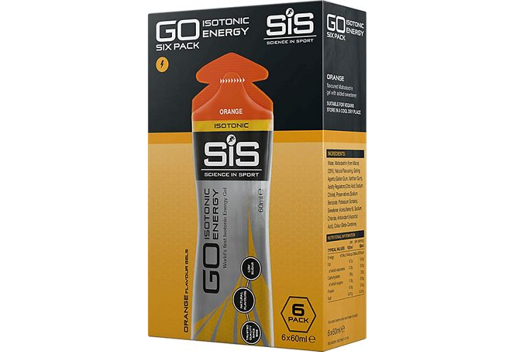 Science In Sport (SIS) GO Isotonic Energy Gel - 6 Pack [Flavour: Orange]