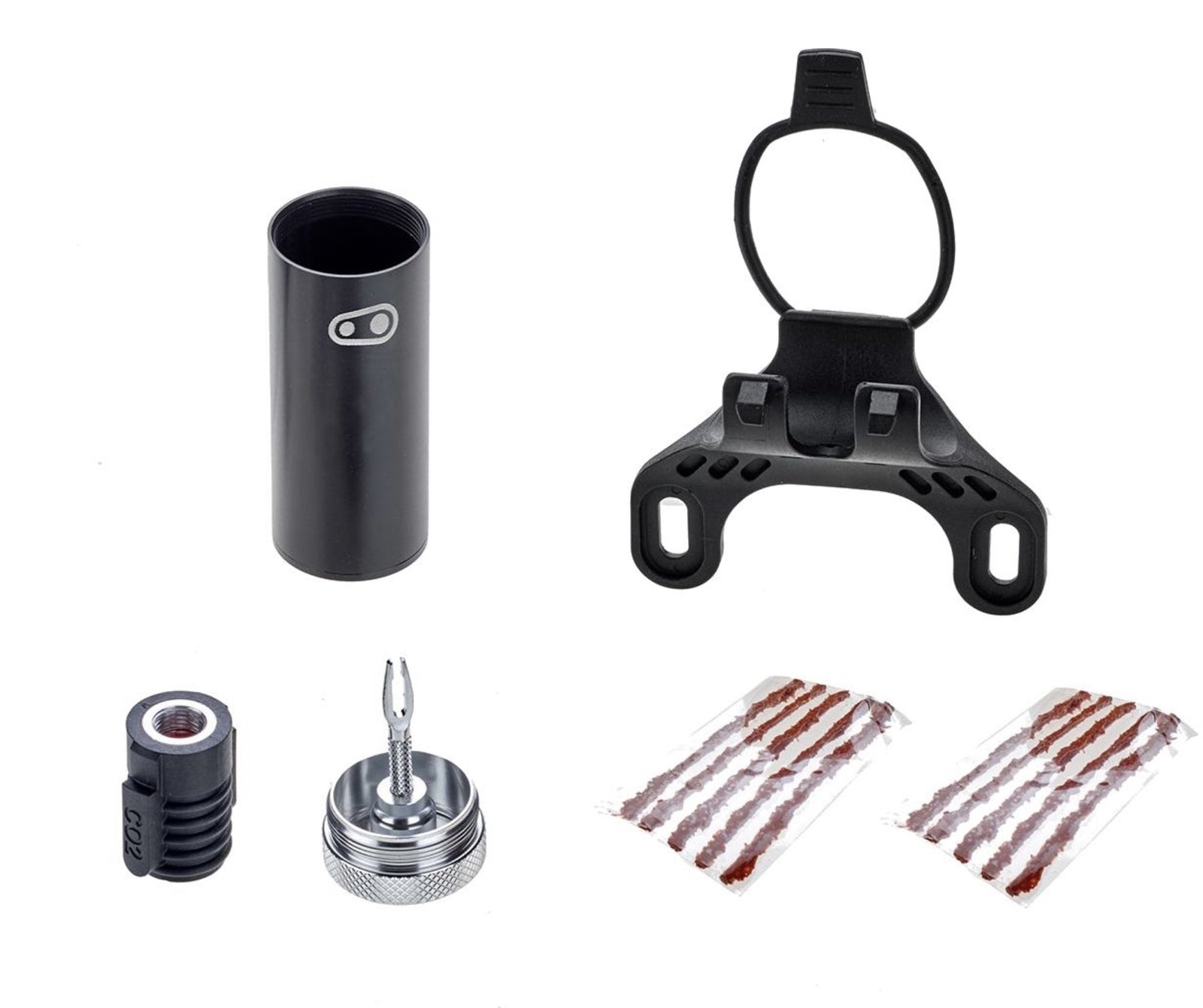 Crankbrothers Cigar Tool (Compact Tubeless Tyre Repair Kit) [Colour: Black/Silver]