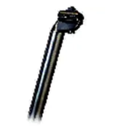 Bikelane Micro-Adjust, Alloy Seat Post [Size: 25.4 x 350mm] [Colour:  Black]