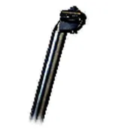 Bikelane Alloy Seat Post with Micro-Adjust [Size: 31.6mm x 400mm] [Colour: Black]