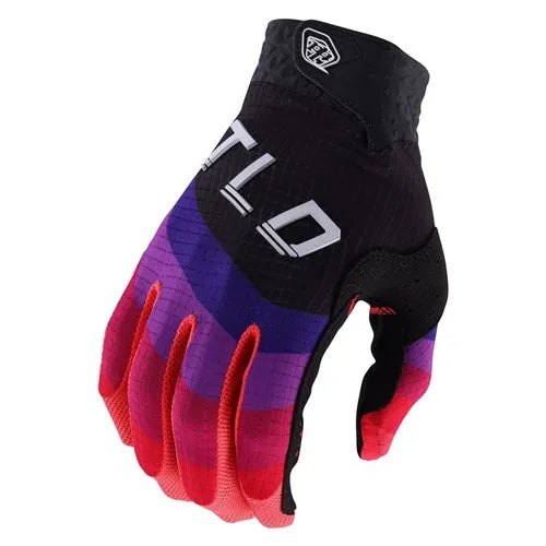 TLD Troy Lee Designs Air Gloves LE A1 Reverb Black/Glo Red [Size: S]