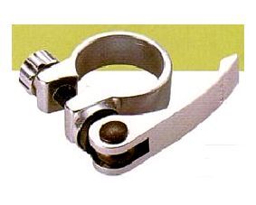 Uno Alloy Seat Clamp w Seat Bolt Quick Release [Size: 31.8mm] [Colour: Silver]