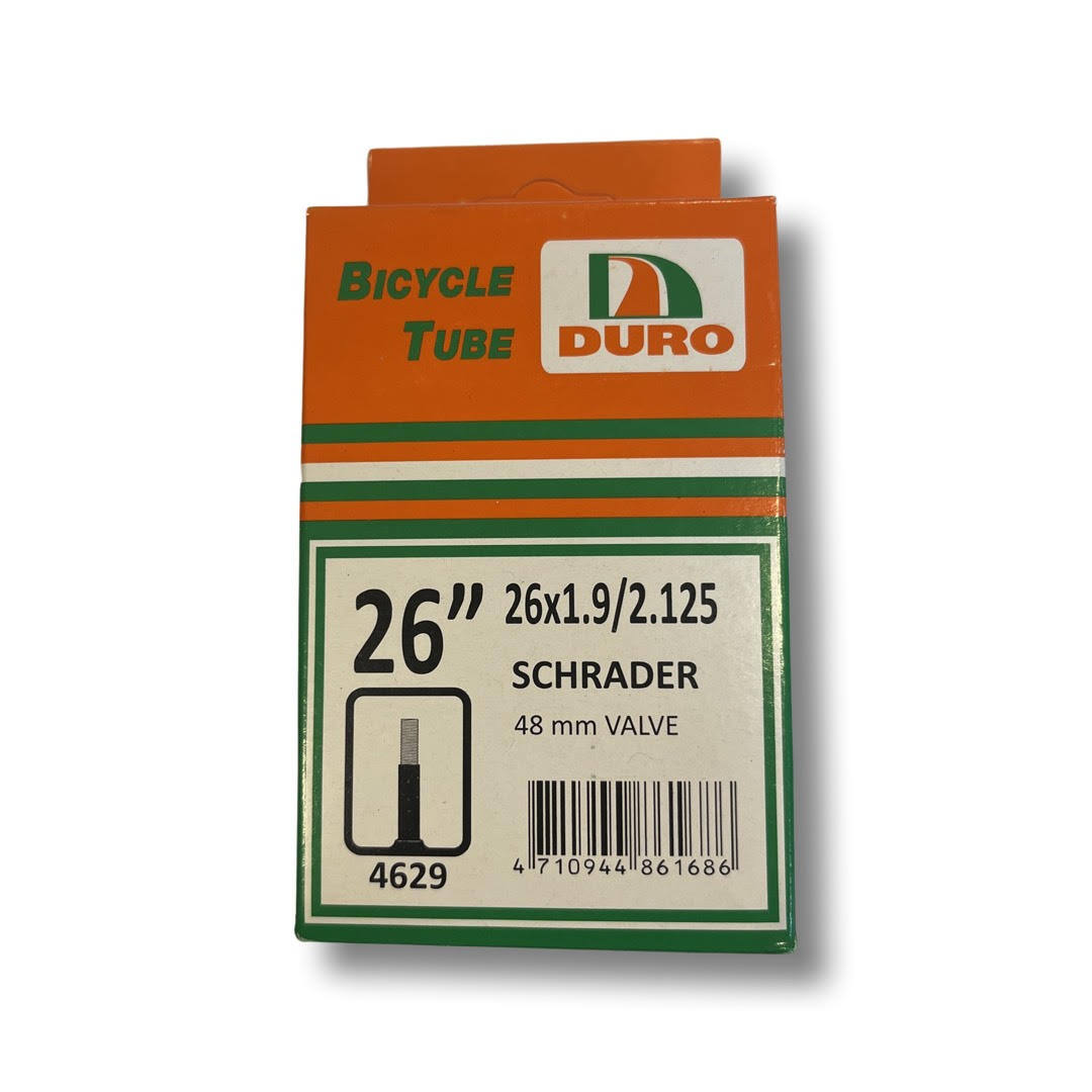 Duro Bicycle Inner Tube 26 x 1.9/2.125 w 48mm Schrader Valve