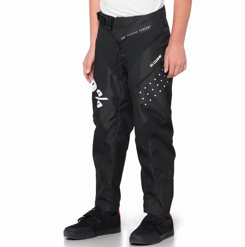 100% R-Core Youth Pants [Colour: Black] [Size: 24]