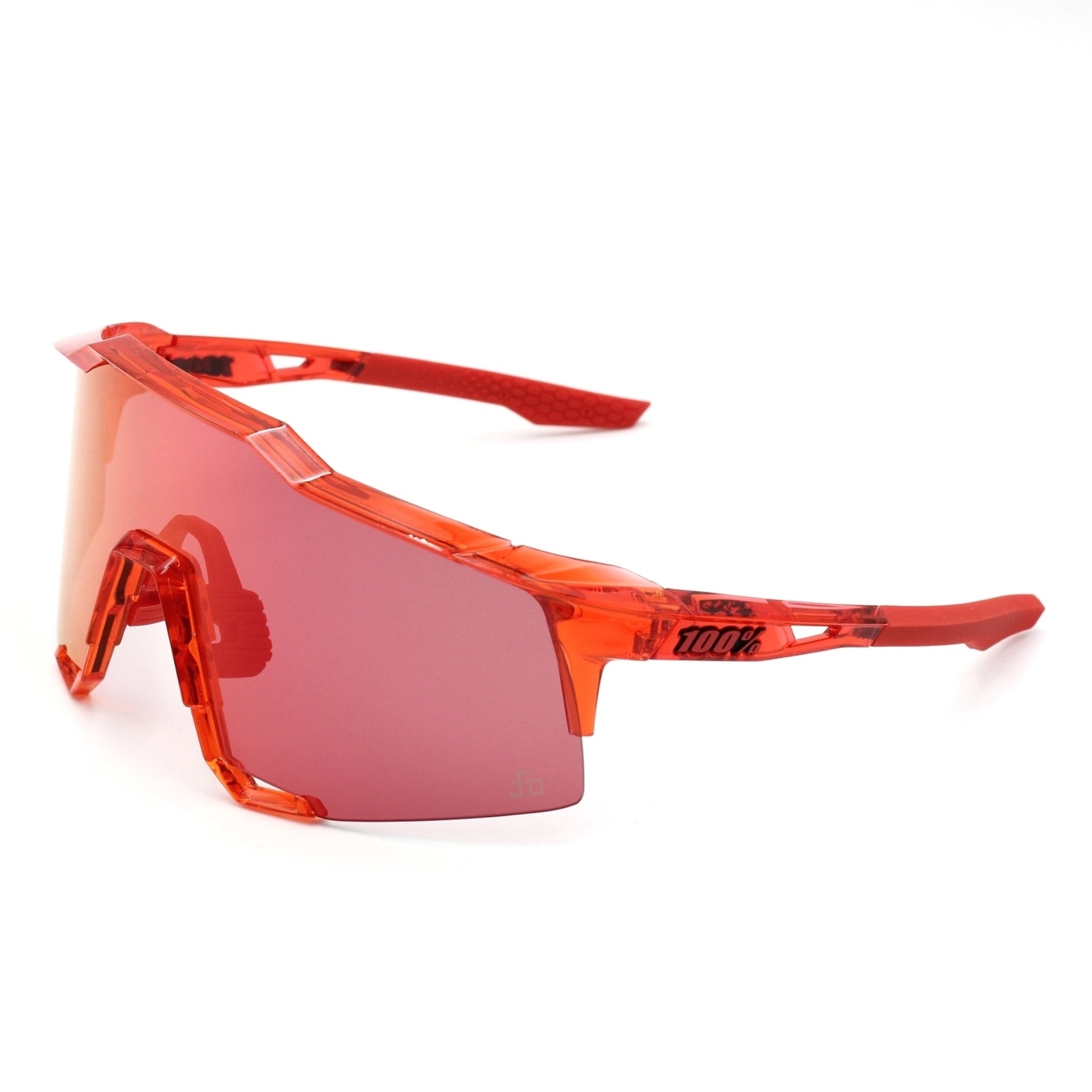 100% Speedframe Limited Edition Peter Sagan Sunglasses [Lens Colour: New HiPER Red Mirror] [Frame Colour: Translucent Red]
