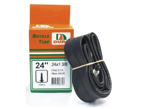 Duro Bicycle Inner Tube 24 x 1 3/8 Presta Valve 48mm